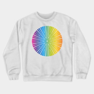 Barcode Sunburst Circle (Full Spectrum) Crewneck Sweatshirt